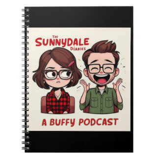 Sunnydale Diaries Podcast Logo Notebook Anteckningsbok