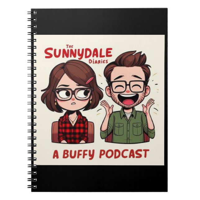 Sunnydale Diaries Podcast Logo Notebook Anteckningsbok (Framsidan)