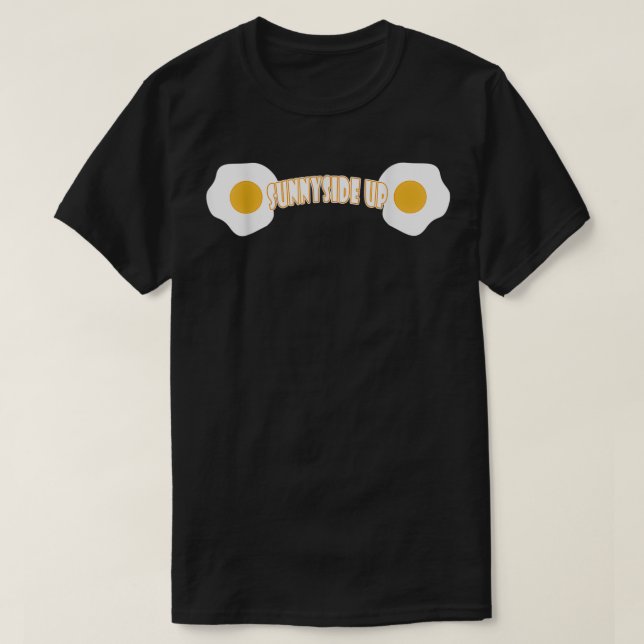 Sunnyside Up Funny Eggs Quote Camping Tee (Design framsida)