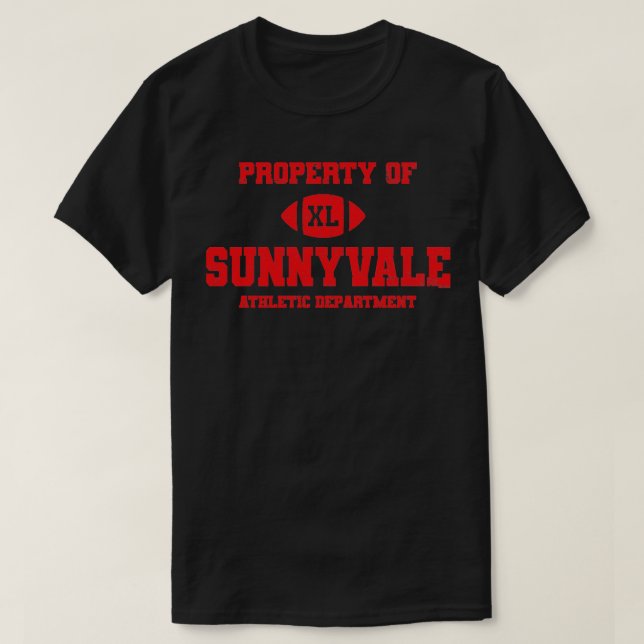 Sunnyvale Athletic Dept bär röd RxTp T Shirt (Design framsida)