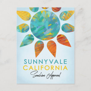 Sunnyvale California Sunshine Travel Vykort