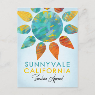 Sunnyvale California Sunshine Travel Vykort