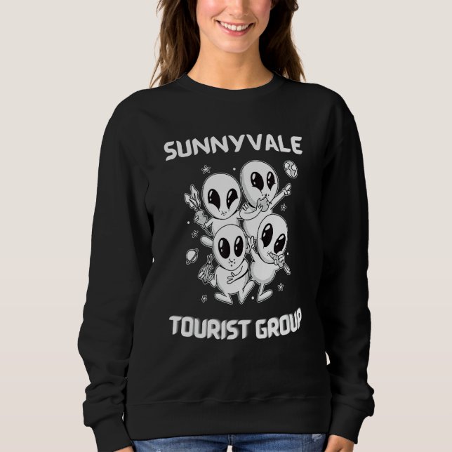Sunnyvale Native Pride Alien Funny State Tourist S T Shirt (Framsida)