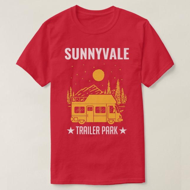 Sunnyvale Trailer Park Mobile Home Lastbil2626 T Shirt (Design framsida)