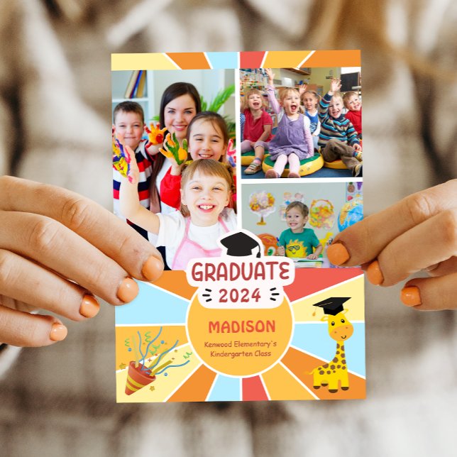Sunray Kids Elementary Studenten annons Inbjudningar (Sunray Kids Elementary Graduation Announcement)