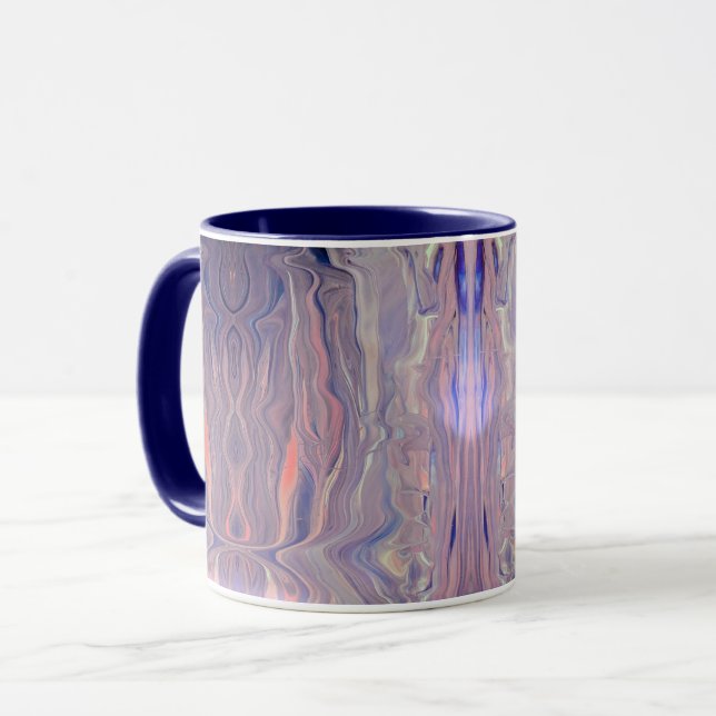 Sunrise Acrylic Pour Mug Mugg (Framsida vänster)