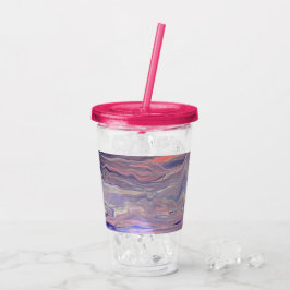 Sunrise Acrylic Pour Tumbler Take Away Mugg