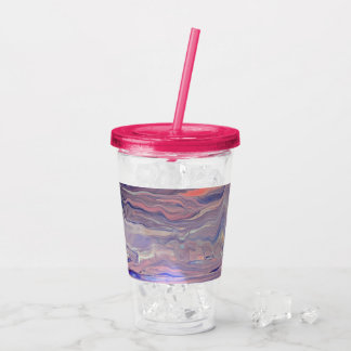 Sunrise Acrylic Pour Tumbler Take Away Mugg