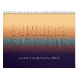 Sunrise and Sunset liggande Photos Ontario Kanada Kalender