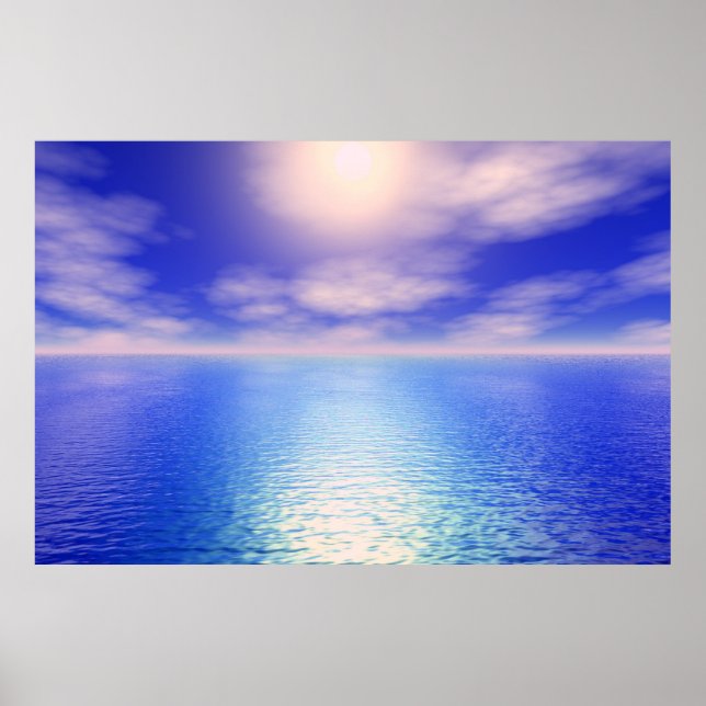 Sunrise Aquarium Background Poster (Framsidan)