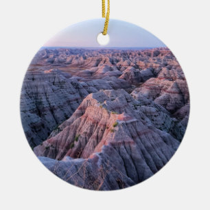 Sunrise at Badlands National Park, South Dakota Julgransprydnad Keramik