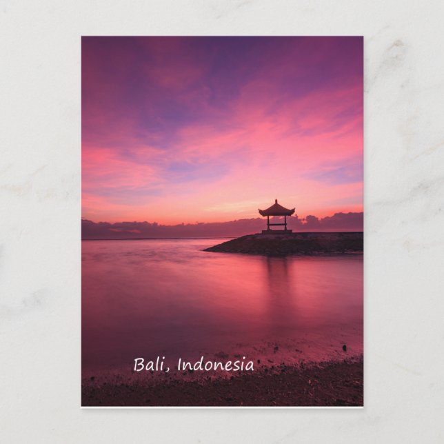 Sunrise, Bali, Indonesien Vykort (Framsida)