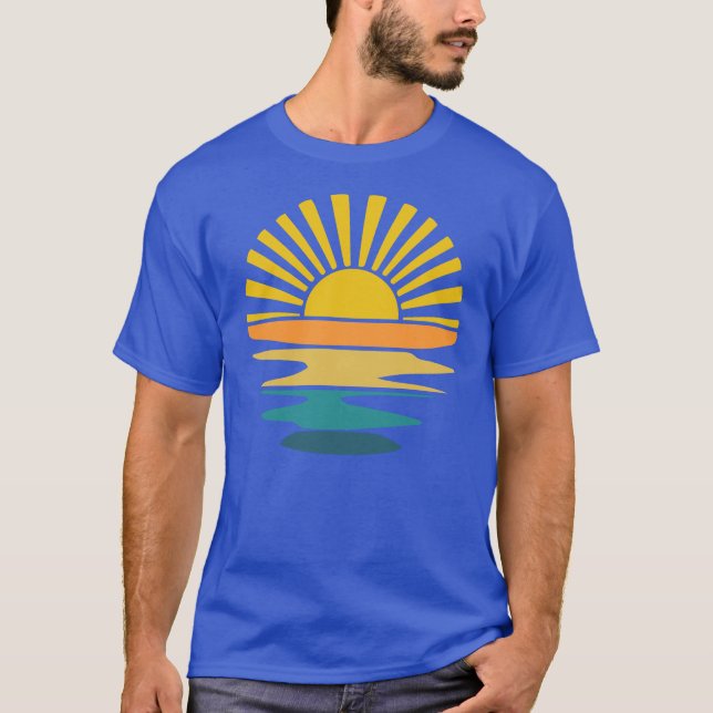Sunrise Beach Life T Shirt (Framsida)