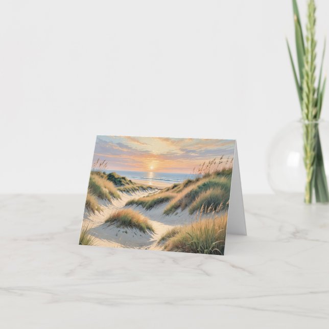 Sunrise Beach Note Card Kort (Framsida)