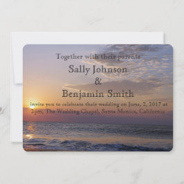 Sunrise Beach Wedding Inbjudningar
