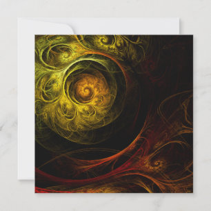 Sunrise Blommigt Red Abstrakt Art