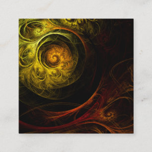 Sunrise Blommigt Red Abstrakt Art Tilläggskort