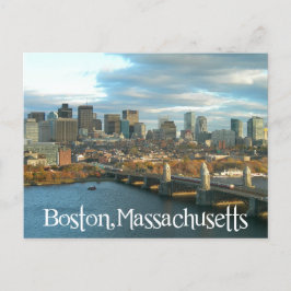 Sunrise Boston Massachusetts Skyline - USA Vykort