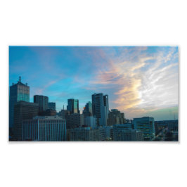 Sunrise Clouds over Dallas, Texas Fototryck