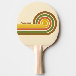 Sunrise Clover Lockiga Ränder med Namn Pingisracket