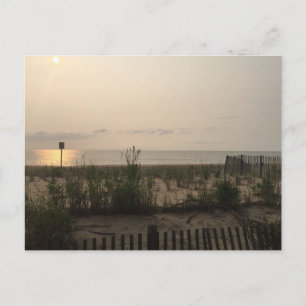 Sunrise Dawn Rehoeach Beach DE Atlantic Ocean Vykort