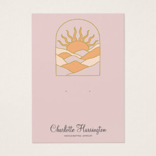 Sunrise Dusty Rosa Earring Jewelry Visitkort