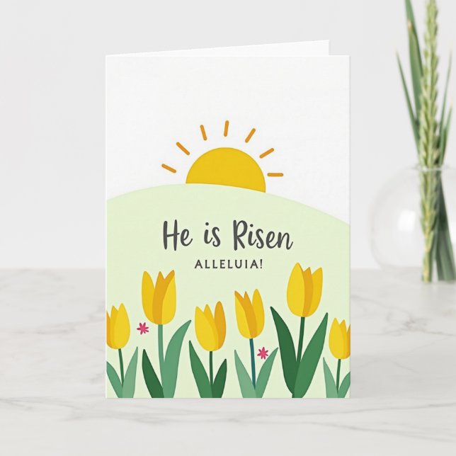 Sunrise Easter Celebration Card Kort (Framsida)