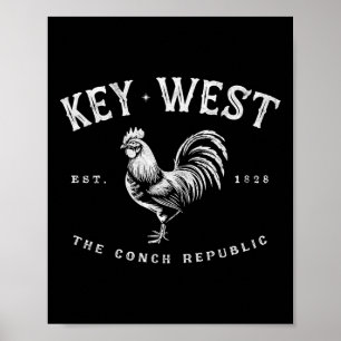 Sunrise Fishing Sur Nyckel Väster Chicken Poster