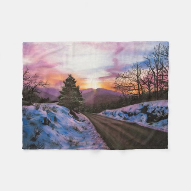 Sunrise Fleece Blanket (Framsidan (Horisontell))