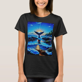 Sunrise Flip of the Whale Svan T Shirt