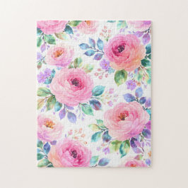 Sunrise Floral Boho Custom Name Design Pussel