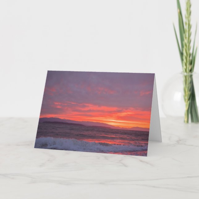 Sunrise Guemes Island - tackkort (Framsida)