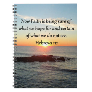 SUNRISE HEBREWS 11:1 PHOTO DESIGN ANTECKNINGSBOK