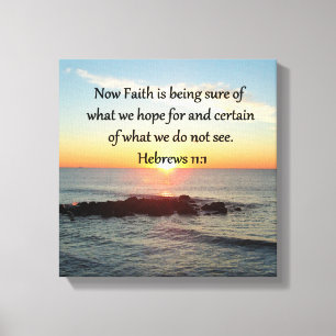SUNRISE HEBREWS 11:1 PHOTO DESIGN CANVASTRYCK