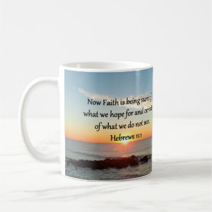 SUNRISE HEBREWS 11:1 PHOTO DESIGN KAFFEMUGG