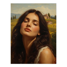 Sunrise i Toscana Perfect Poster