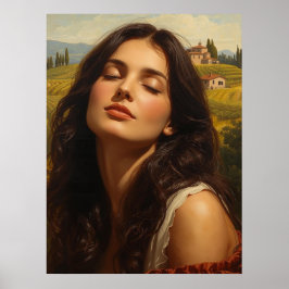 Sunrise i Toscana Poster