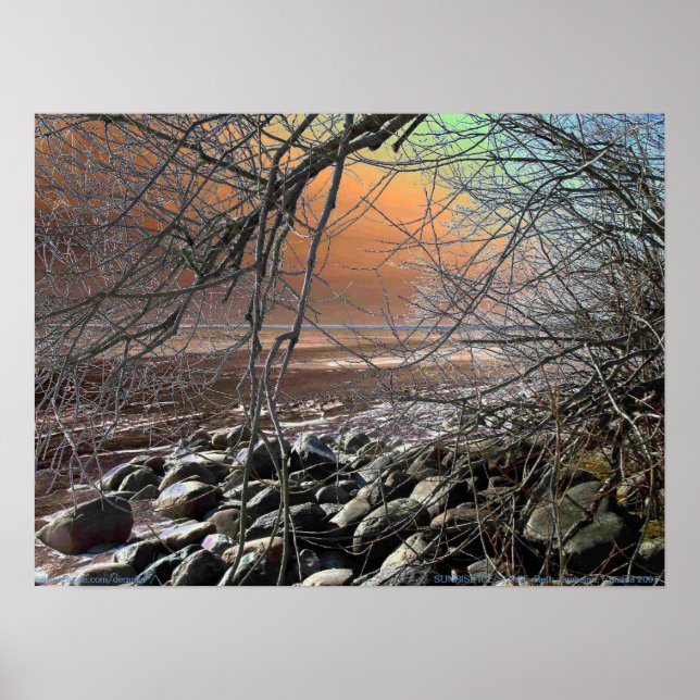 SUNRISE ICE SCAPE POSTER (Framsidan)
