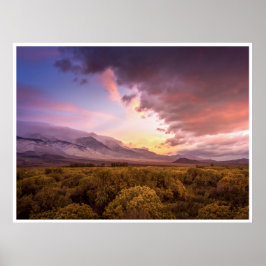 Sunrise in the Owens Valley Poster