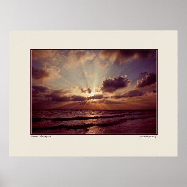Sunrise - Isla Mujeres - Yucatan - Mexiko Poster (Framsidan)