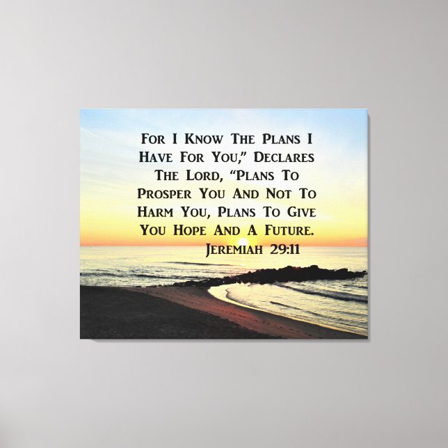 SUNRISE JEREMIAH 29:11 BIBLE VERSE CANVASTRYCK (Framsida)