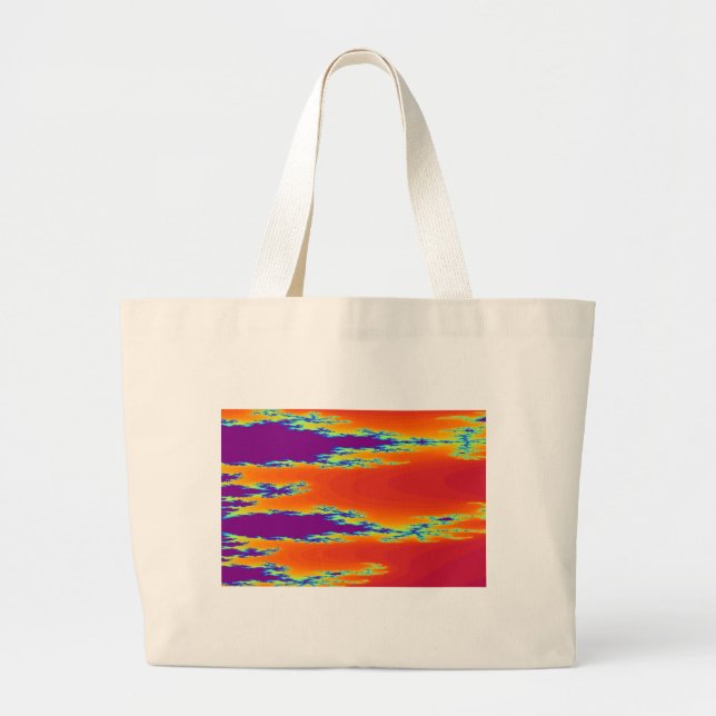 Sunrise Jumbo Tote Bag Tygkasse (Framsidan)