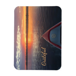 Sunrise Kayak Gratitude Magnet