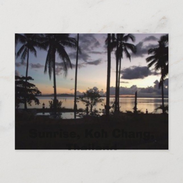 Sunrise, Koh Chang, Thailand Vykort (Framsida)