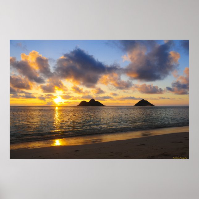 Sunrise_Lanikai Beach_ Hawaii Poster (Framsidan)