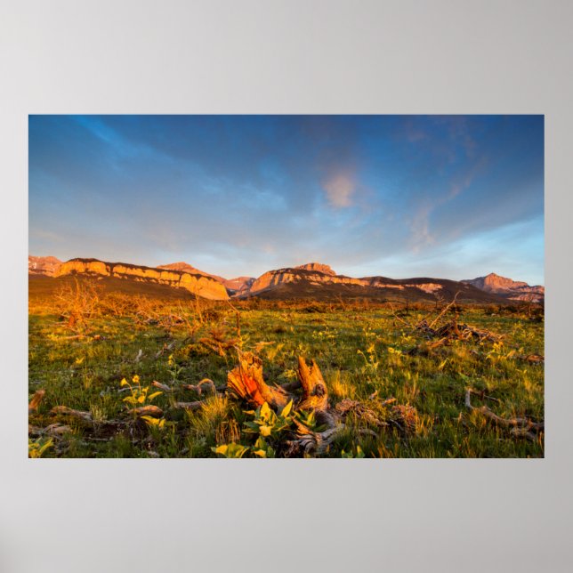 Sunrise Ljus Blackleaf Canyon 2 Poster (Framsidan)