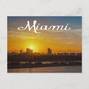 Sunrise Miami Skyline, Florida - USA Vykort