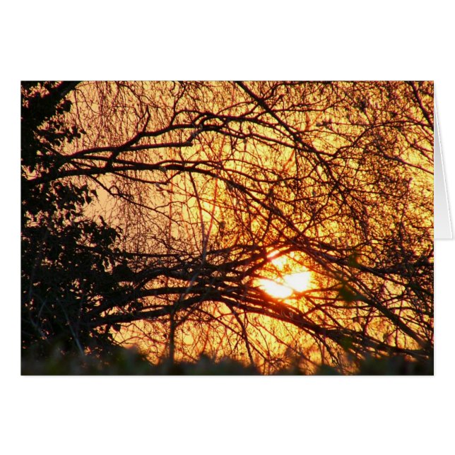 Sunrise notelet OBS kort (Framsidan Horizontal)