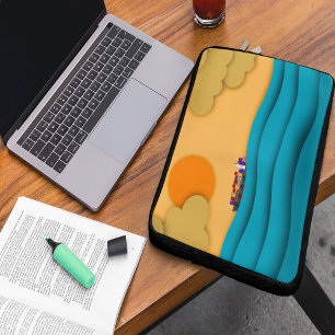 Sunrise Ocean Frakt Sol Sunset Laptop Fodral