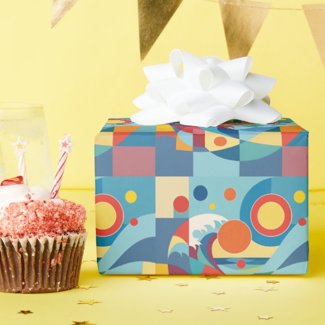 Sunrise Ocean Wave Presentpapper (Födelsedagsfest)